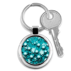 Stars Christmas Ice 3d Key Chain (round) by HermanTelo