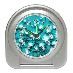 Stars Christmas Ice 3d Travel Alarm Clock by HermanTelo