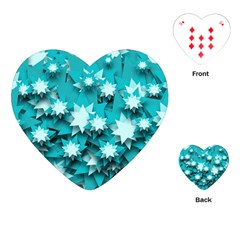 Stars Christmas Ice 3d Playing Cards (heart)