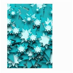 Stars Christmas Ice 3d Large Garden Flag (two Sides) by HermanTelo