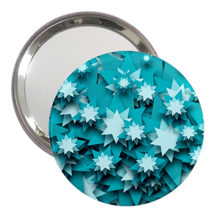 Stars Christmas Ice 3d 3  Handbag Mirrors