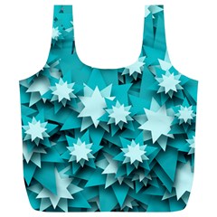 Stars Christmas Ice 3d Full Print Recycle Bag (xl) by HermanTelo