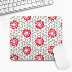 Stamping Pattern Red Large Mousepads by HermanTelo