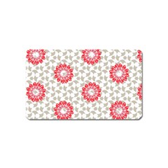 Stamping Pattern Red Magnet (name Card) by HermanTelo