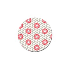 Stamping Pattern Red Golf Ball Marker