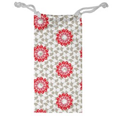 Stamping Pattern Red Jewelry Bag