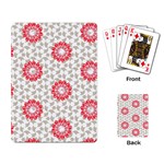 Stamping Pattern Red Playing Cards Single Design Back