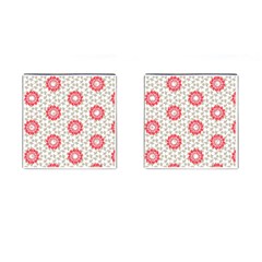 Stamping Pattern Red Cufflinks (square) by HermanTelo