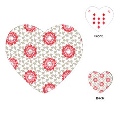 Stamping Pattern Red Playing Cards (heart)