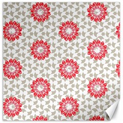 Stamping Pattern Red Canvas 20  X 20 