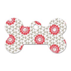 Stamping Pattern Red Dog Tag Bone (two Sides)