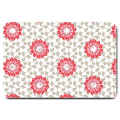 Stamping Pattern Red Large Doormat  by HermanTelo