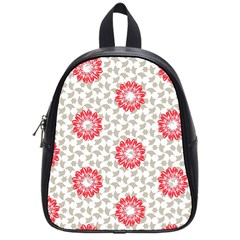 Stamping Pattern Red School Bag (small) by HermanTelo