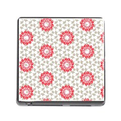 Stamping Pattern Red Memory Card Reader (square 5 Slot)