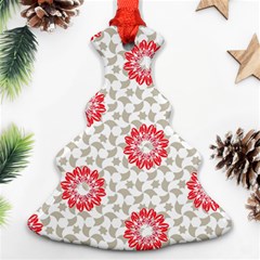 Stamping Pattern Red Ornament (christmas Tree) 