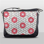 Stamping Pattern Red Messenger Bag Front