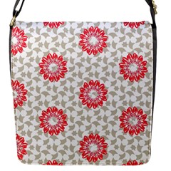 Stamping Pattern Red Flap Closure Messenger Bag (s) by HermanTelo