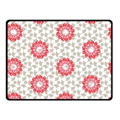 Stamping Pattern Red Double Sided Fleece Blanket (small) 