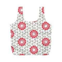 Stamping Pattern Red Full Print Recycle Bag (m)