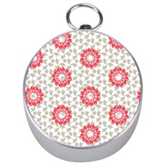 Stamping Pattern Red Silver Compasses by HermanTelo