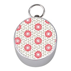 Stamping Pattern Red Mini Silver Compasses by HermanTelo