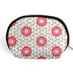 Stamping Pattern Red Accessory Pouch (medium)