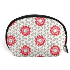 Stamping Pattern Red Accessory Pouch (large)