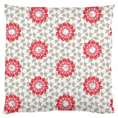 Stamping Pattern Red Standard Flano Cushion Case (one Side)