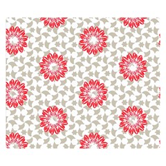 Stamping Pattern Red Double Sided Flano Blanket (small)  by HermanTelo