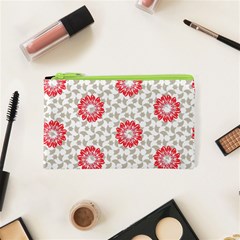 Stamping Pattern Red Cosmetic Bag (xs)