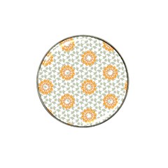 Stamping Pattern Yellow Hat Clip Ball Marker