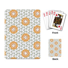 Stamping Pattern Yellow Playing Cards Single Design