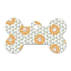 Stamping Pattern Yellow Dog Tag Bone (two Sides)