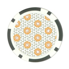 Stamping Pattern Yellow Poker Chip Card Guard