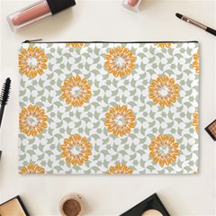 Stamping Pattern Yellow Cosmetic Bag (xl)