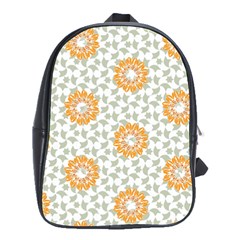 Stamping Pattern Yellow School Bag (large)