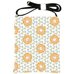 Stamping Pattern Yellow Shoulder Sling Bag