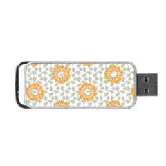 Stamping Pattern Yellow Portable Usb Flash (one Side) by HermanTelo