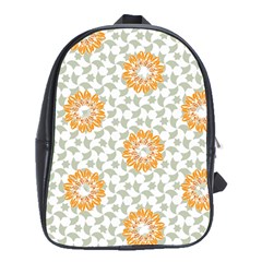 Stamping Pattern Yellow School Bag (xl)