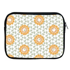 Stamping Pattern Yellow Apple Ipad 2/3/4 Zipper Cases by HermanTelo