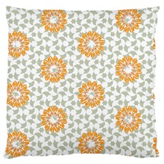 Stamping Pattern Yellow Standard Flano Cushion Case (two Sides)