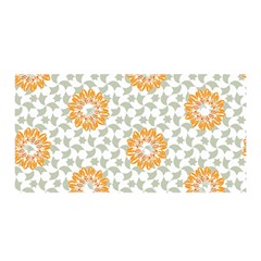 Stamping Pattern Yellow Satin Wrap