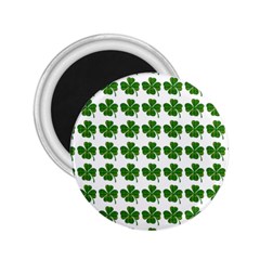 Shamrocks Clover Green Leaf 2 25  Magnets by HermanTelo