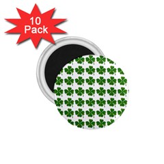 Shamrocks Clover Green Leaf 1 75  Magnets (10 Pack)  by HermanTelo