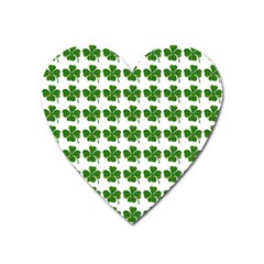 Shamrocks Clover Green Leaf Heart Magnet by HermanTelo