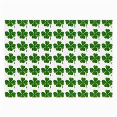 Shamrocks Clover Green Leaf Large Glasses Cloth