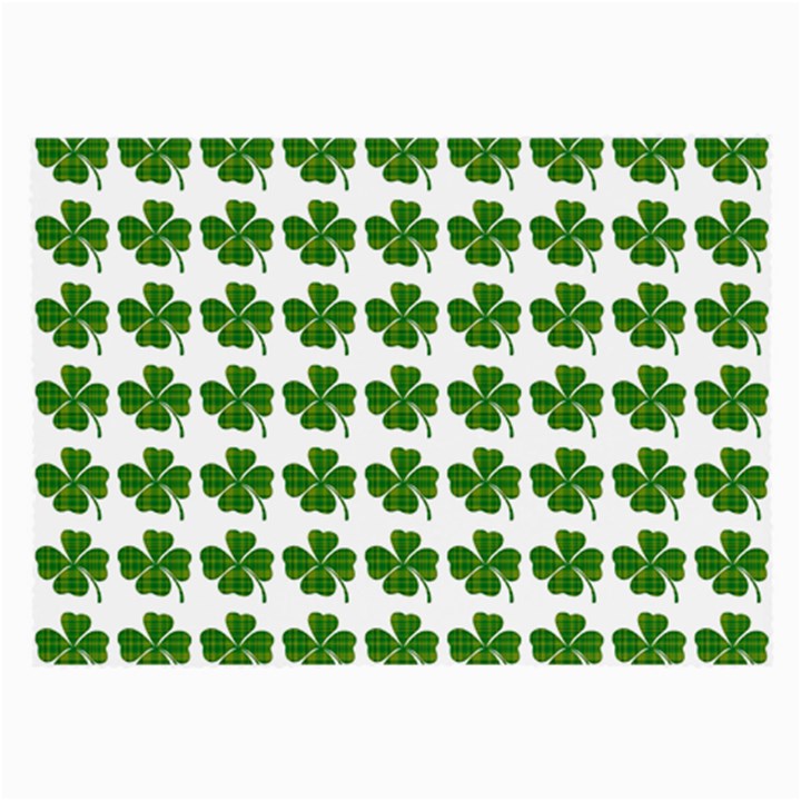 Shamrocks Clover Green Leaf Large Glasses Cloth