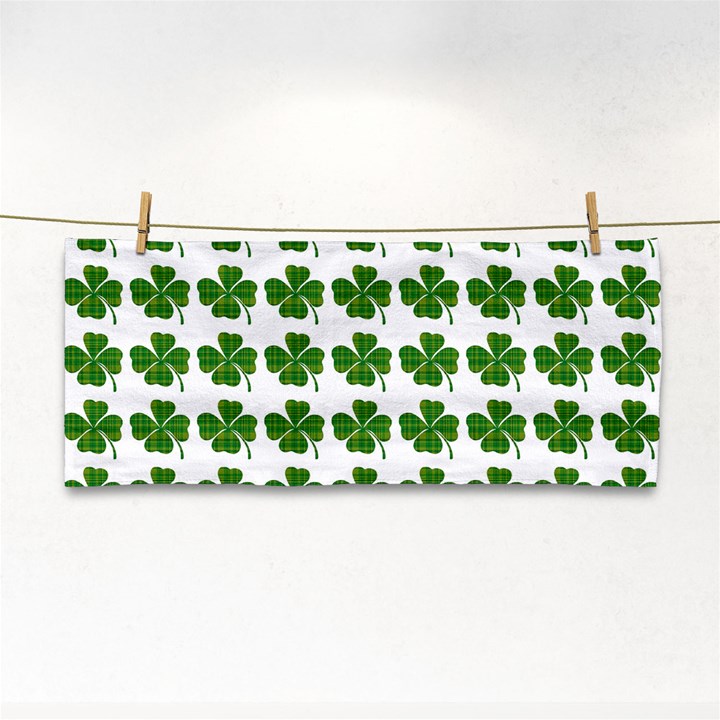 Shamrocks Clover Green Leaf Hand Towel