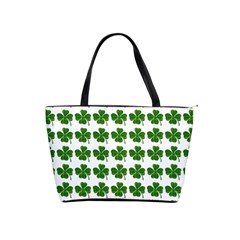 Shamrocks Clover Green Leaf Classic Shoulder Handbag by HermanTelo