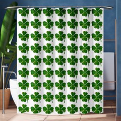 Shamrocks Clover Green Leaf Shower Curtain 60  X 72  (medium) 